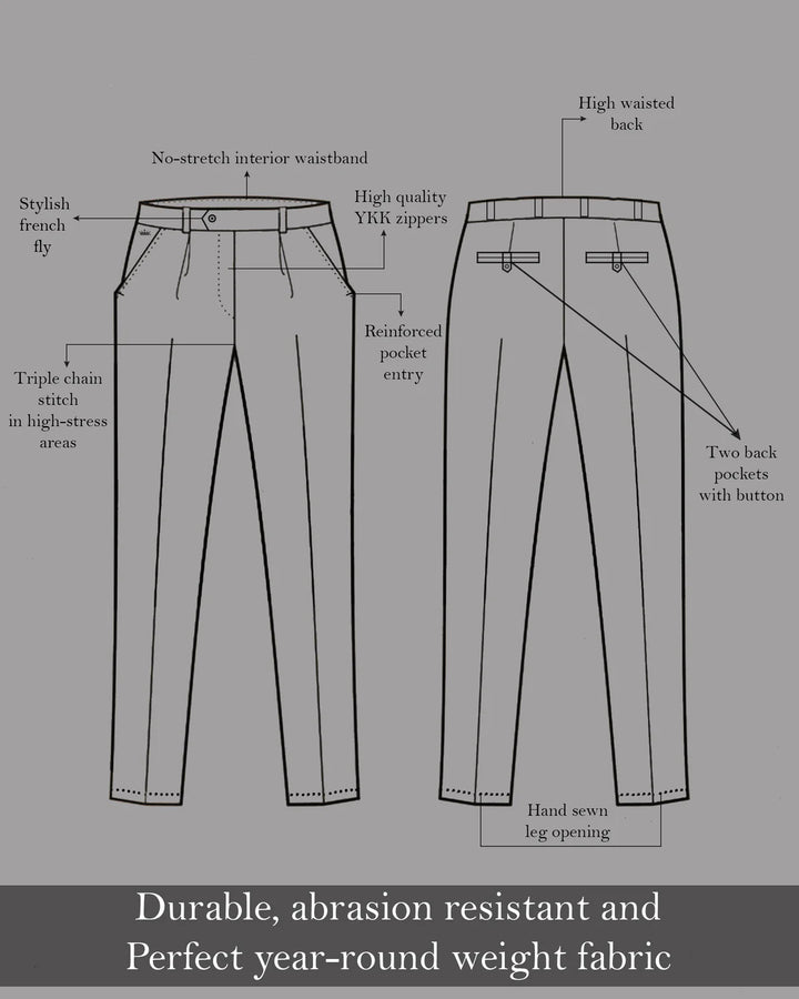 Men’s Premium Grey Check Double-Breasted Suit