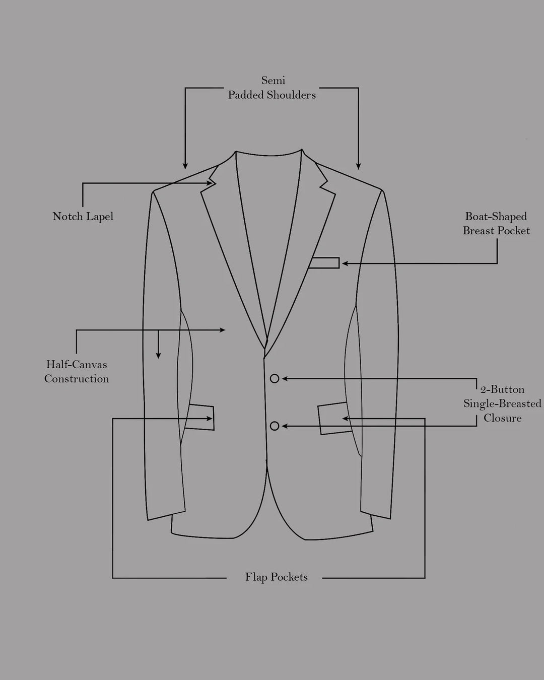 Men’s Premium Brown Business Suit