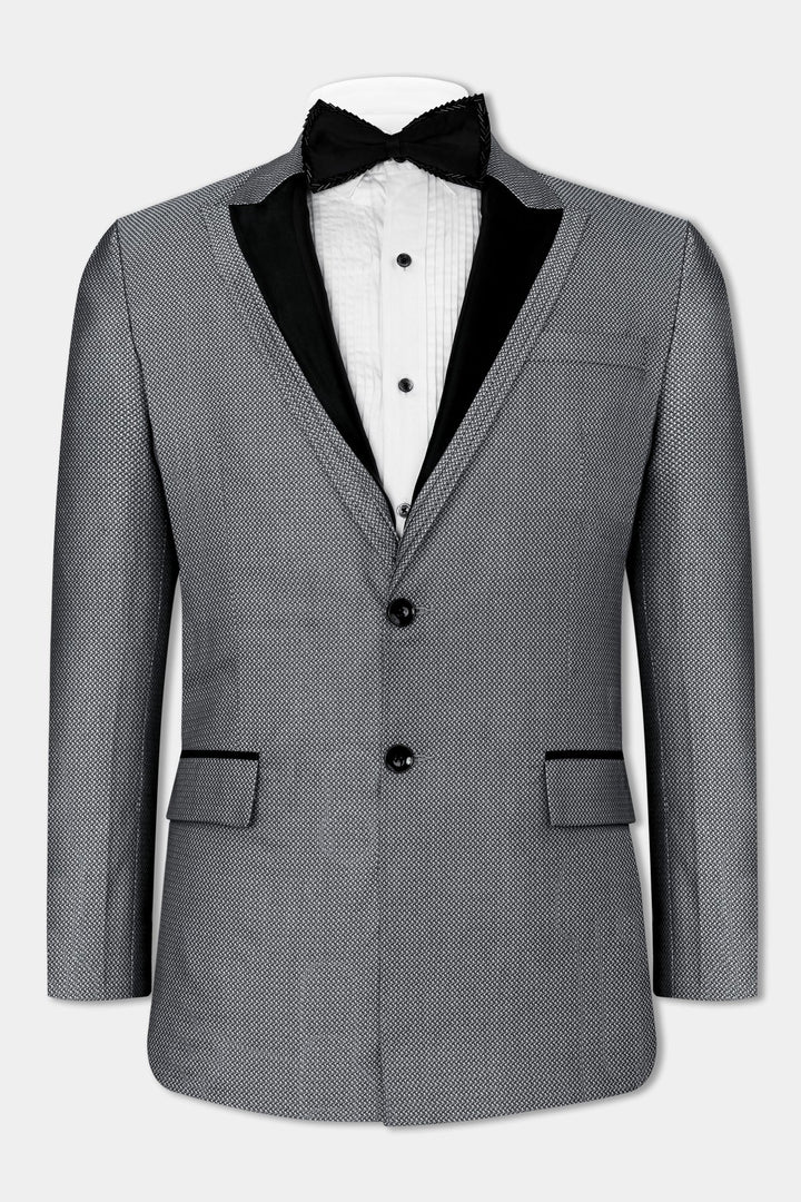 Men’s Premium Grey Textured Tuxedo Suit