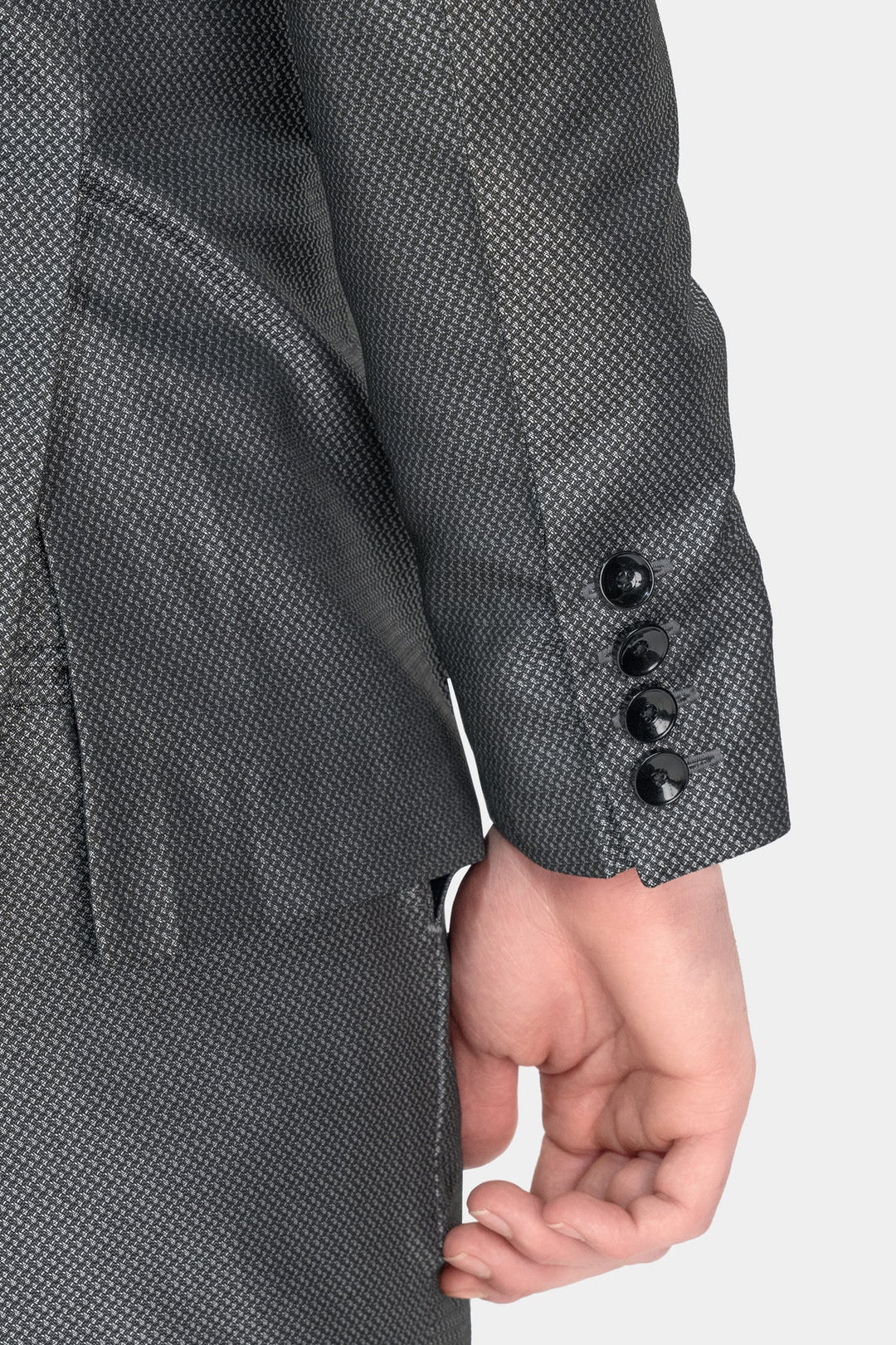 Men’s Premium Grey Textured Tuxedo Suit