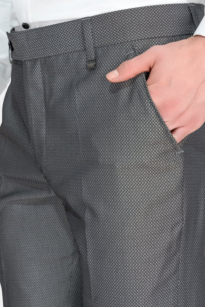 Men’s Premium Grey Textured Tuxedo Suit