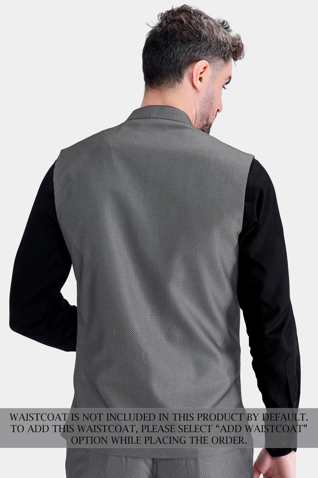 Men’s Premium Grey Textured Tuxedo Suit